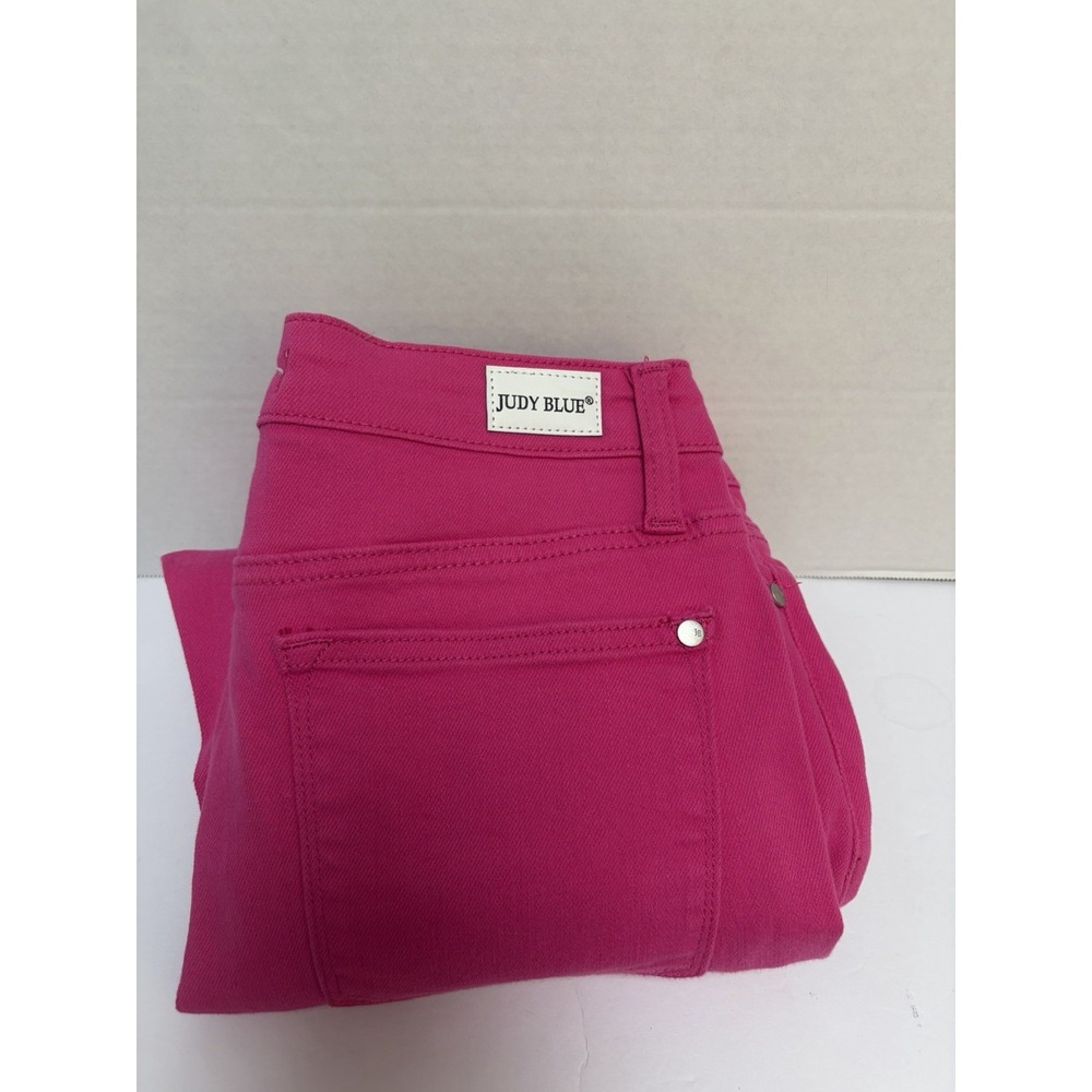 Judy Blue Hot Pink Denim Jeans Slim Fit Hi-Rise Stretch Size 9/29 Style #88456